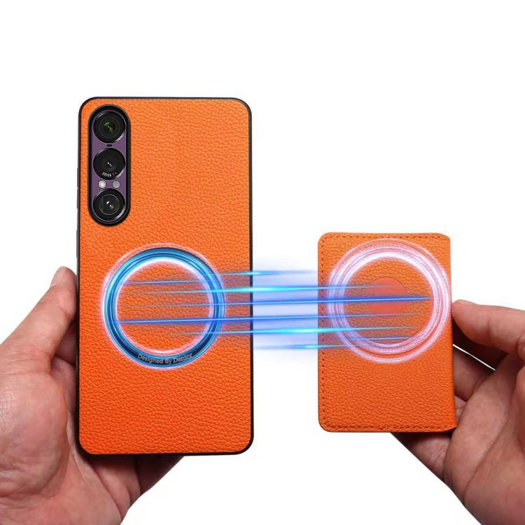 For Sony Xperia 1 VII Denior  Litchi Texture Magnetic Phone Case