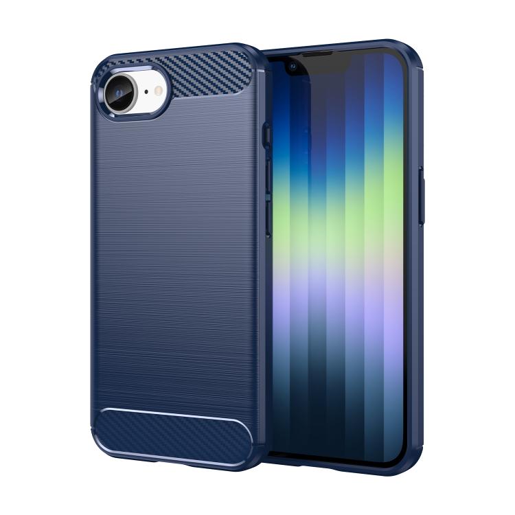 For iPhone 17e / 16e WANLONFENG Brushed Texture Shockproof TPU Phone Case with Screen Film