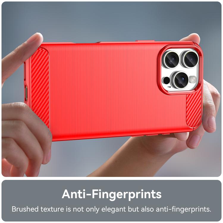 For iPhone 16 Pro Max WANLONFENG Brushed Texture Shockproof TPU Phone Case with Screen Film