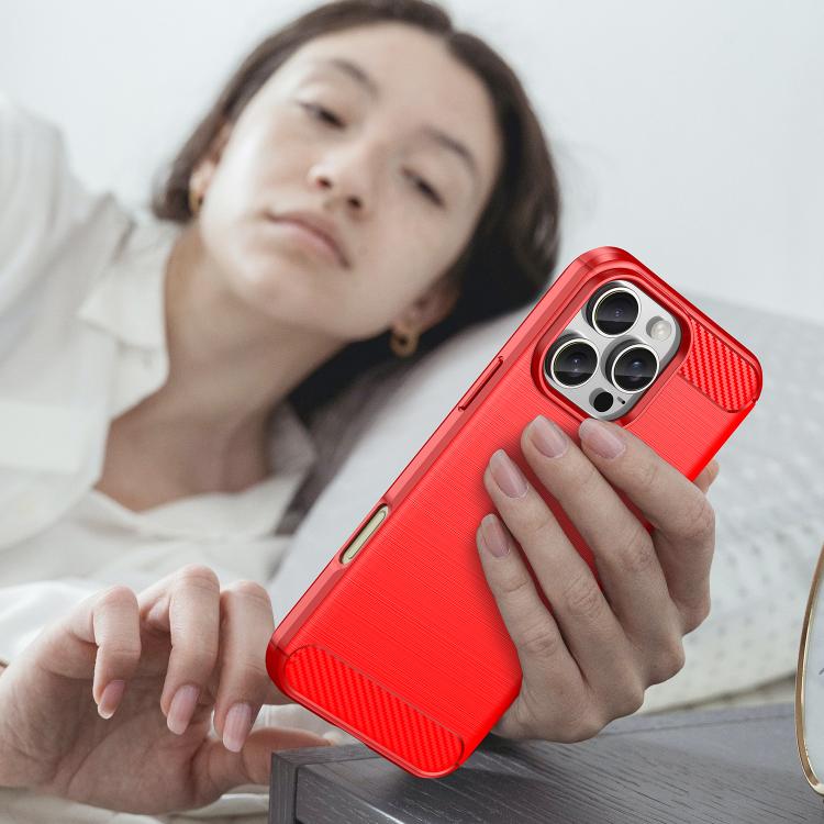 For iPhone 16 Pro Max WANLONFENG Brushed Texture Shockproof TPU Phone Case with Screen Film