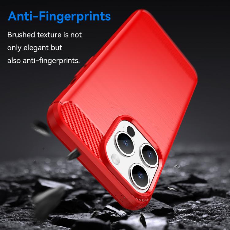 For iPhone 15 Pro Max WANLONFENG Brushed Texture Shockproof TPU Phone Case with Screen Film