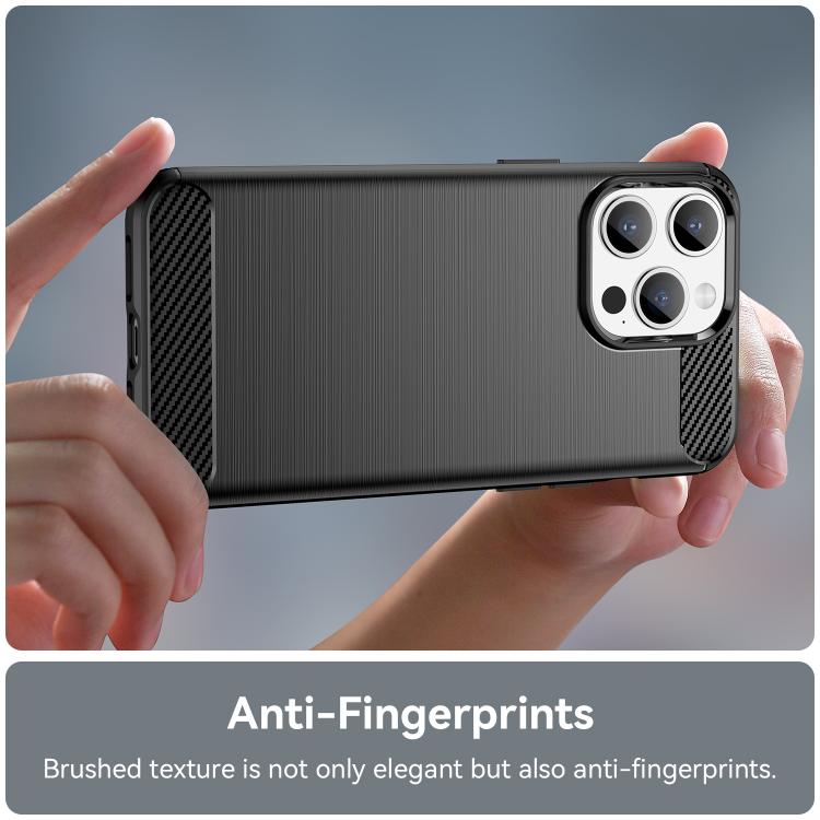For iPhone 15 Pro WANLONFENG Brushed Texture Shockproof TPU Phone Case with Screen Film
