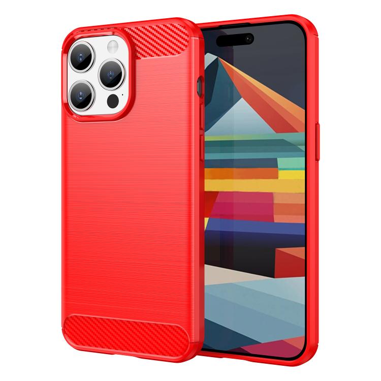 For iPhone 15 Pro WANLONFENG Brushed Texture Shockproof TPU Phone Case with Screen Film