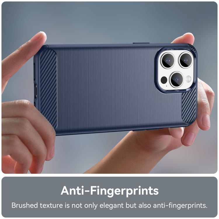 For iPhone 15 Pro WANLONFENG Brushed Texture Shockproof TPU Phone Case with Screen Film