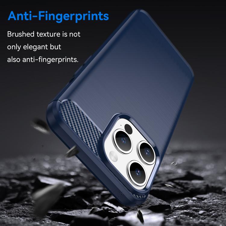For iPhone 13 Pro Max WANLONFENG Brushed Texture Shockproof TPU Phone Case with Screen Film