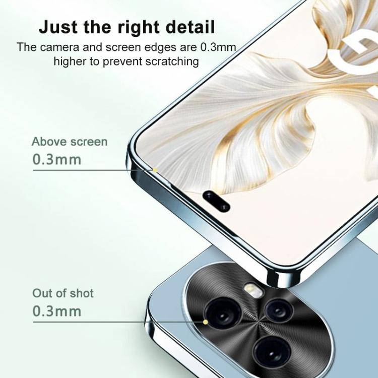 For Honor Power2 AG Frosted Electroplating Acrylic Phone Case