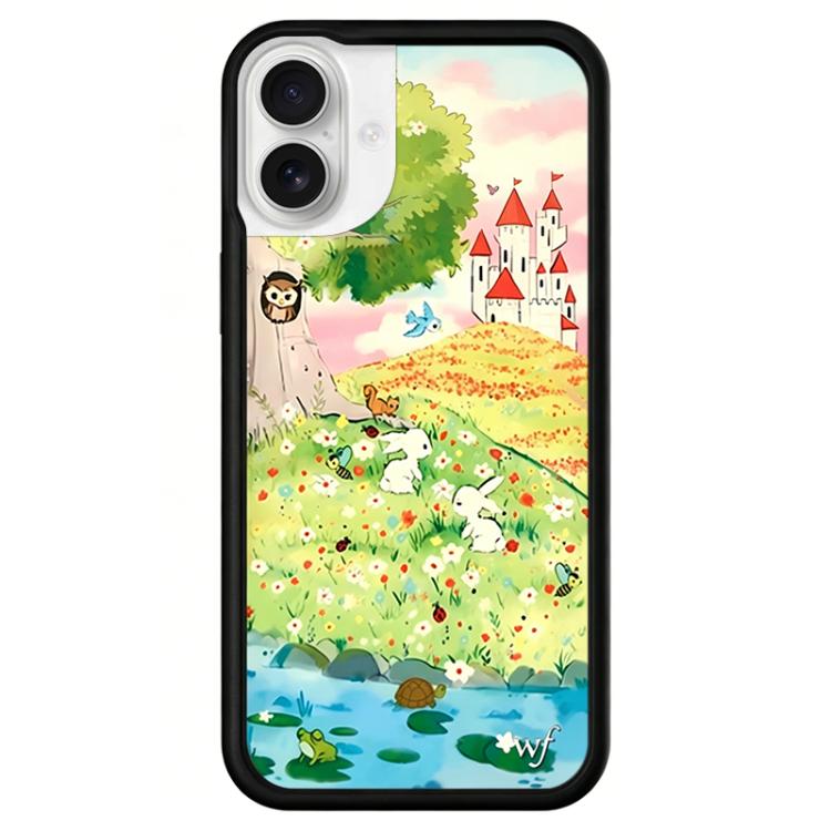 For iPhone 17 WildFlow Fairy Tales Series Pattern Phone Case