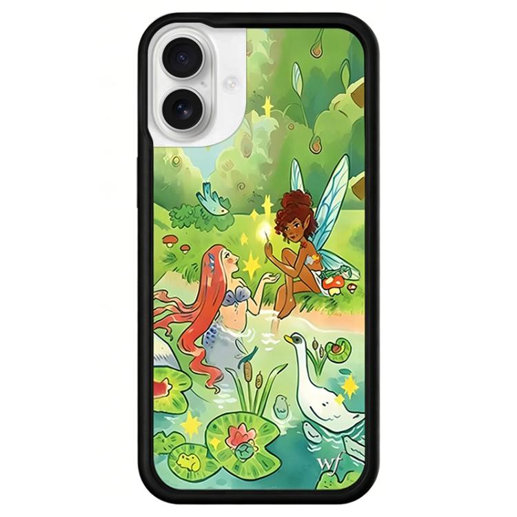 For iPhone 17 WildFlow Fairy Tales Series Pattern Phone Case