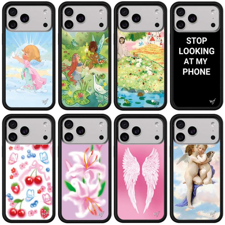 For iPhone 17 WildFlow Fairy Tales Series Pattern Phone Case