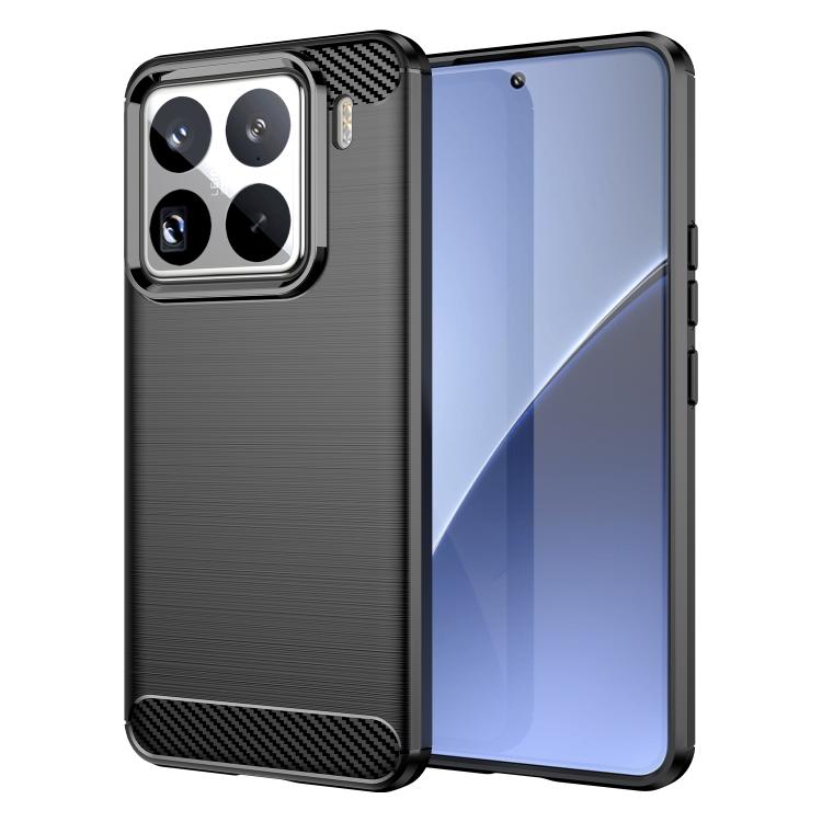 For Xiaomi 15 Pro WANLONFENG Brushed Texture Shockproof TPU Phone Case with Screen Film