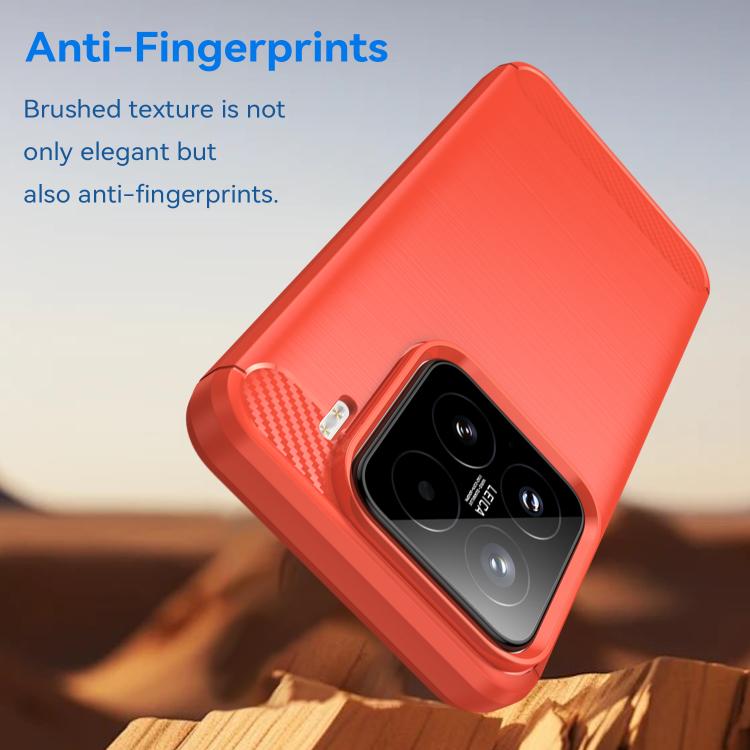 For Xiaomi 15 WANLONFENG Brushed Texture Shockproof TPU Phone Case with Screen Film