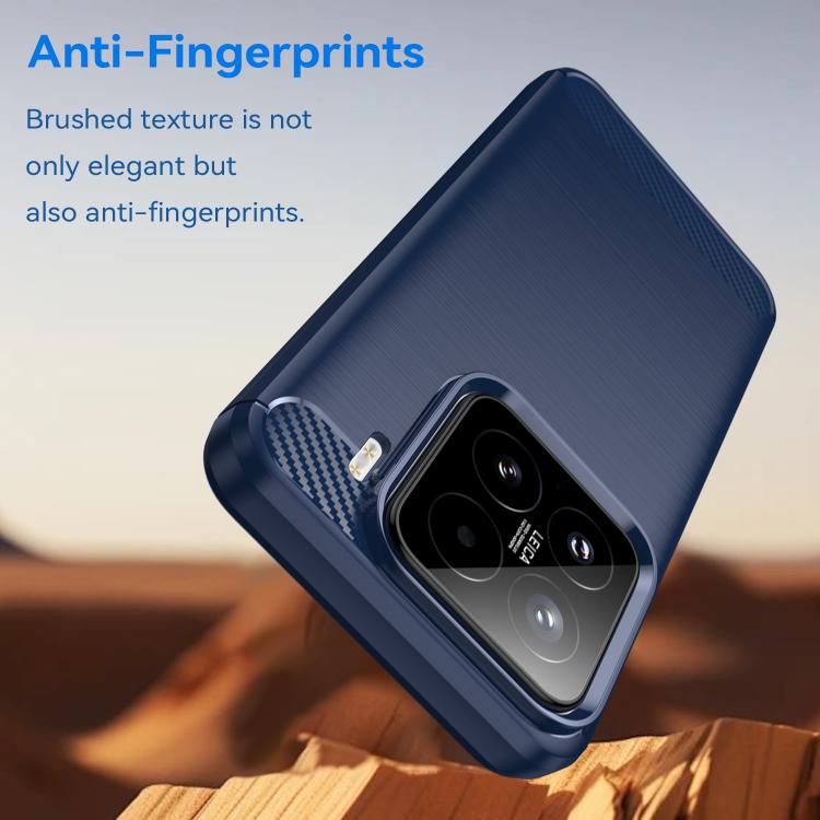 For Xiaomi 15 WANLONFENG Brushed Texture Shockproof TPU Phone Case with Screen Film