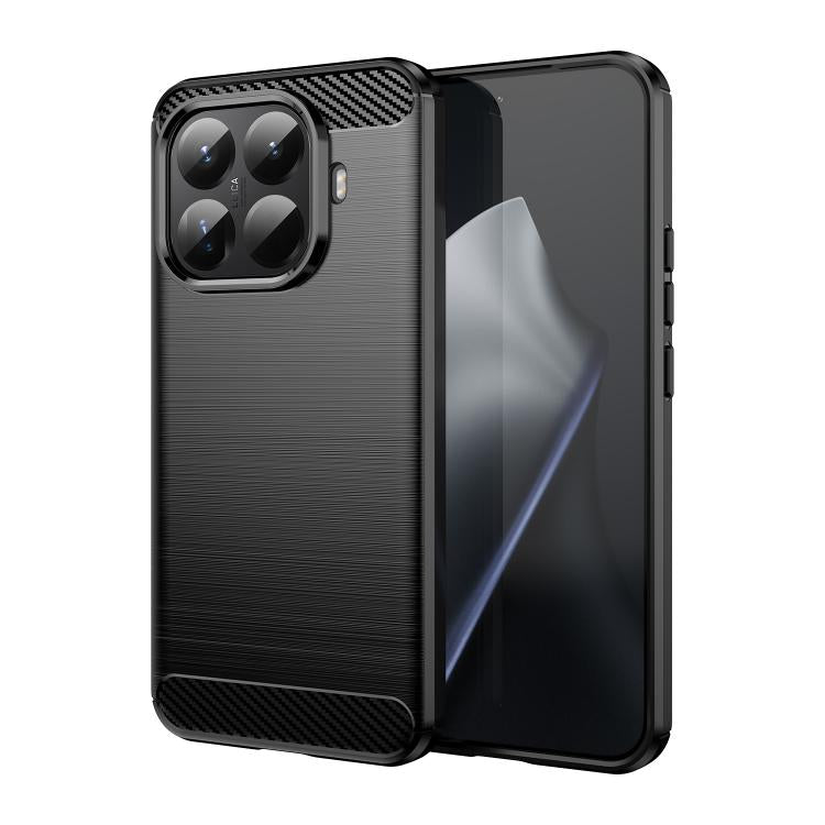 For Xiaomi 15T Pro 5G WANLONFENG Brushed Texture Shockproof TPU Phone Case with Screen Film
