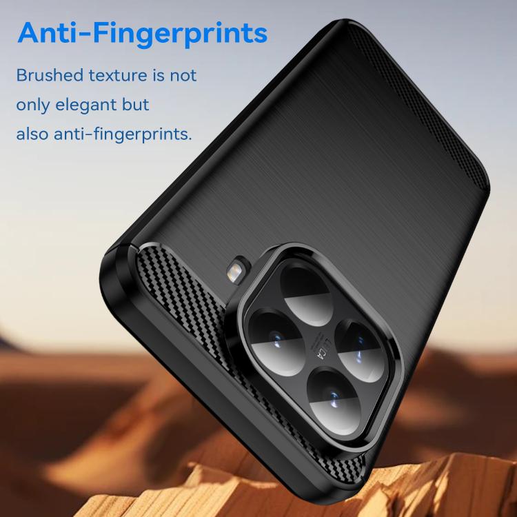 For Xiaomi 15T Pro 5G WANLONFENG Brushed Texture Shockproof TPU Phone Case with Screen Film