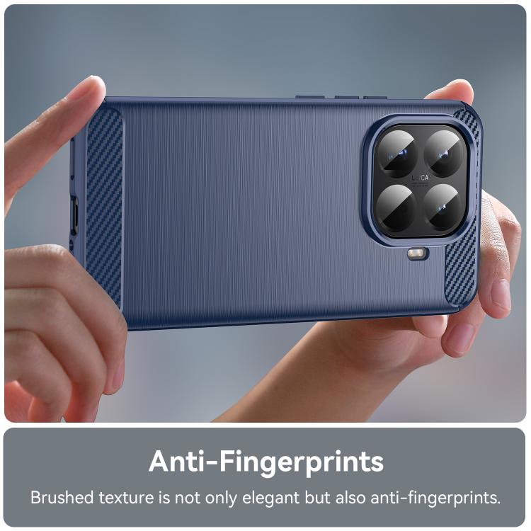 For Xiaomi 15T Pro 5G WANLONFENG Brushed Texture Shockproof TPU Phone Case with Screen Film