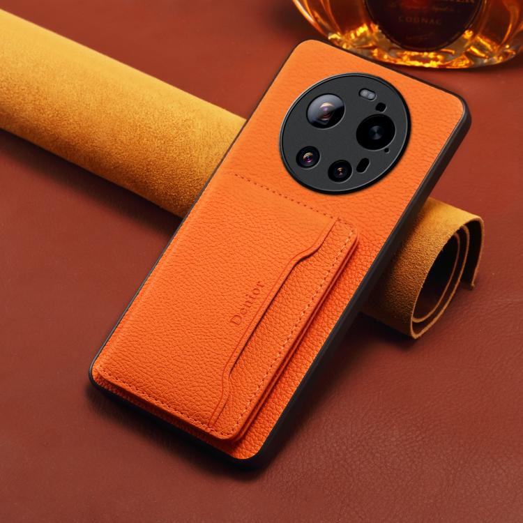 For Xiaomi 17Ultra Denior  Litchi Texture Magnetic Phone Case