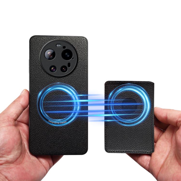 For Xiaomi 17Ultra Denior  Litchi Texture Magnetic Phone Case