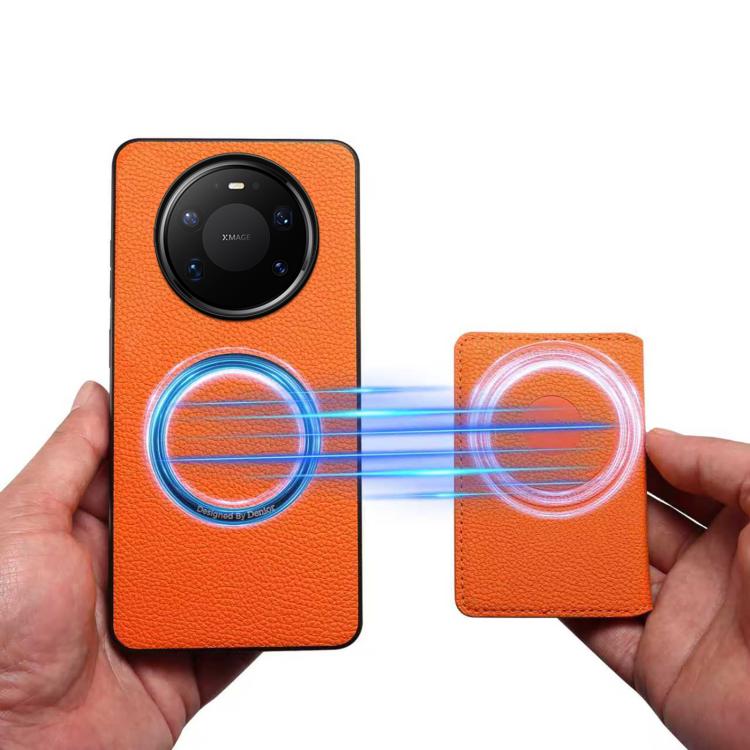 For Huawei Mate 80 / 80 Pro Max Denior  Litchi Texture Magnetic Phone Case
