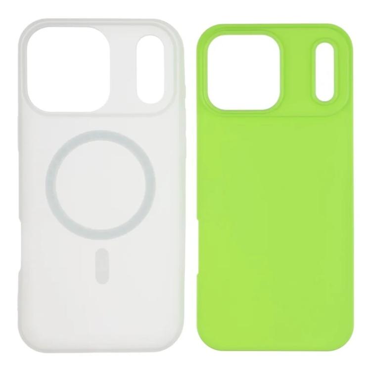 For iPhone 17 Pro Max WANLONFENG Macarons Matte Magnetic Phone Case with 2pcs Screen Films