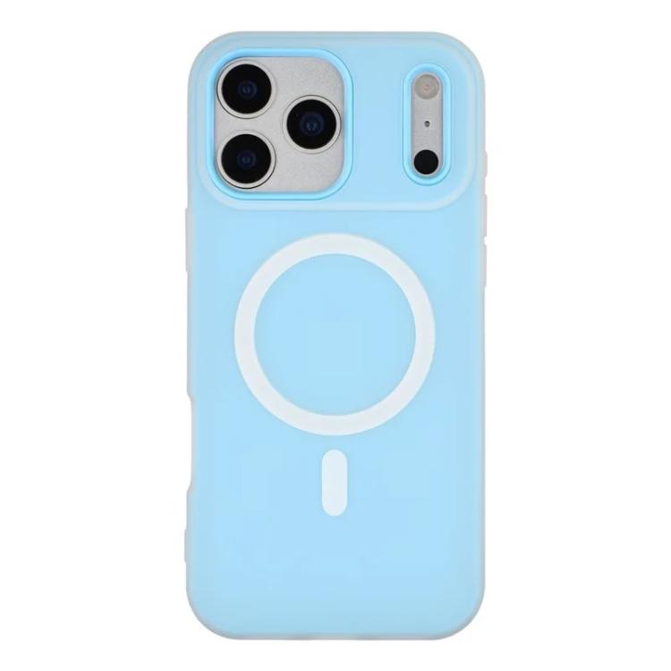 For iPhone 17 Pro WANLONFENG Macarons Matte Magnetic Phone Case with 2pcs Screen Films