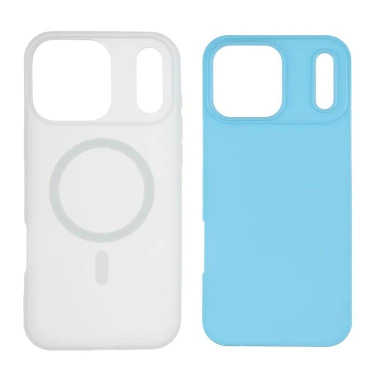 For iPhone 17 Pro WANLONFENG Macarons Matte Magnetic Phone Case with 2pcs Screen Films