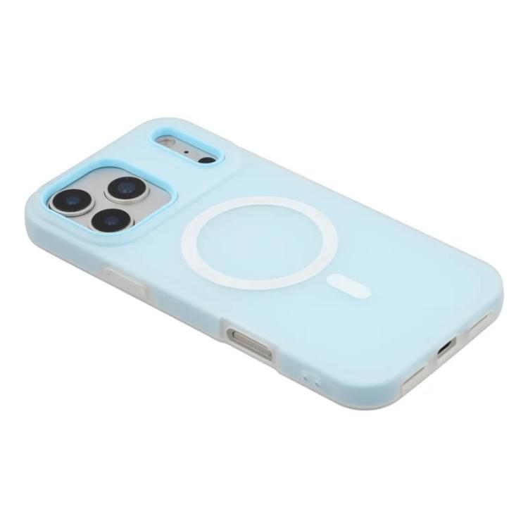 For iPhone 17 Pro WANLONFENG Macarons Matte Magnetic Phone Case with 2pcs Screen Films