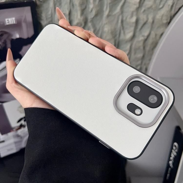 For OnePlus 15T Matte Grid Texture Vegan Leather Phone Case