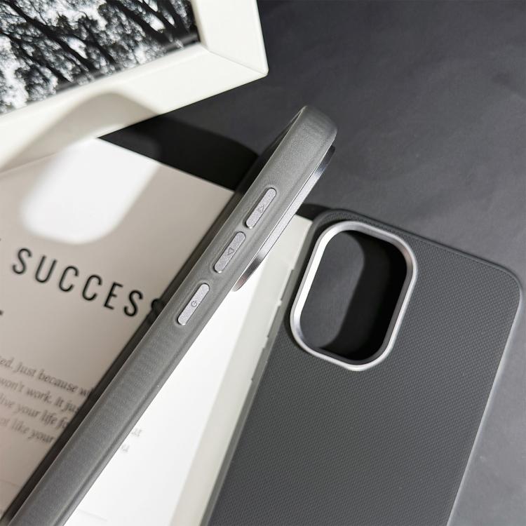 For OnePlus Ace 6 Matte Grid Texture Vegan Leather Phone Case