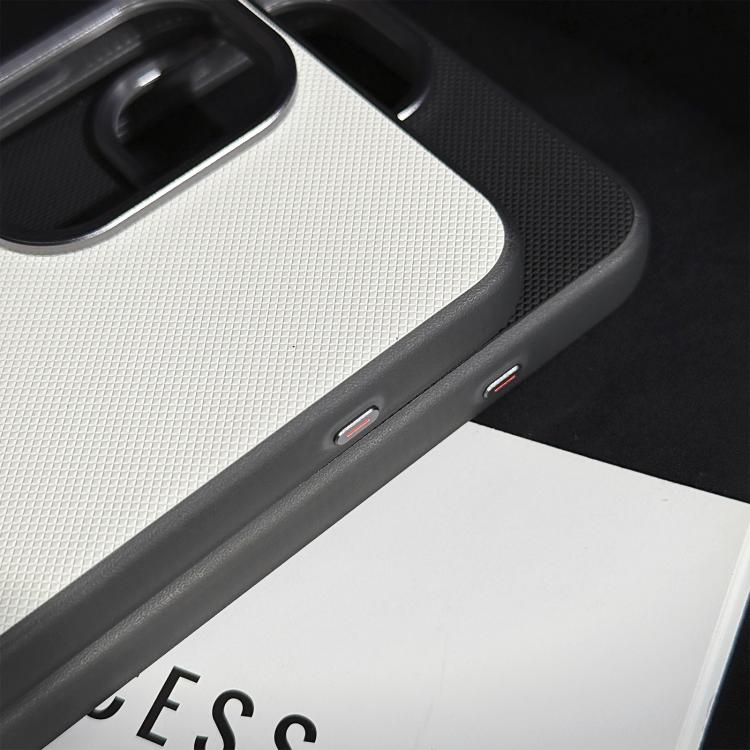For OnePlus Ace 6 Matte Grid Texture Vegan Leather Phone Case
