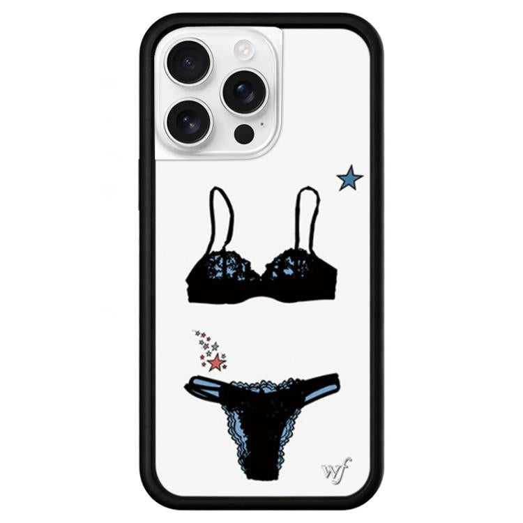 For iPhone 15 Pro Max WildFlow Trendy Clothing Series Pattern Phone Case - Underwear