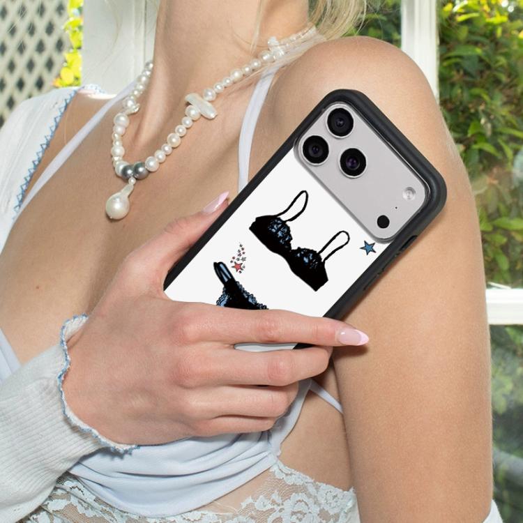 For iPhone 16 Pro WildFlow Trendy Clothing Series Pattern Phone Case - Underwear
