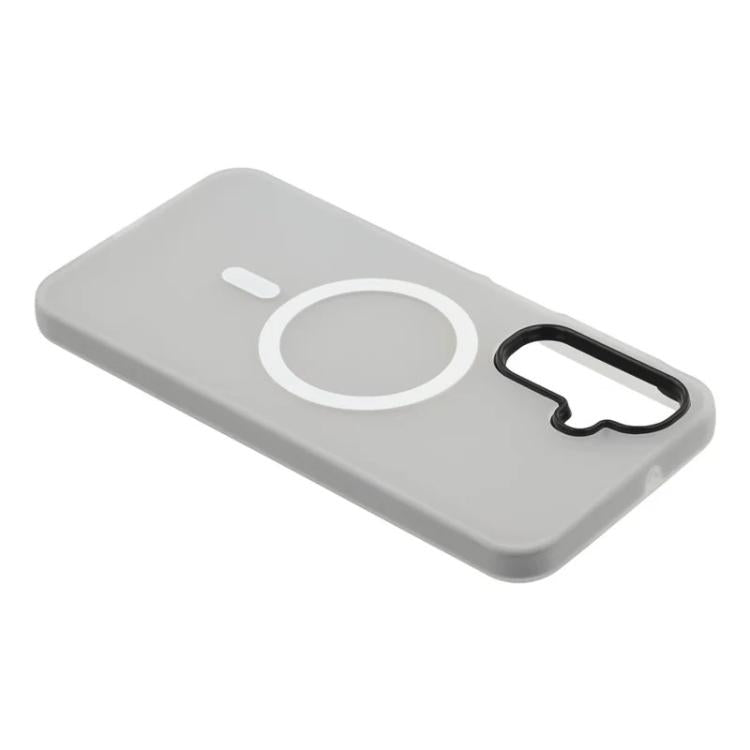 For Galaxy A17 5G / 4G WANLONFENG Macarons Matte Magnetic Phone Case with 2pcs Screen Films