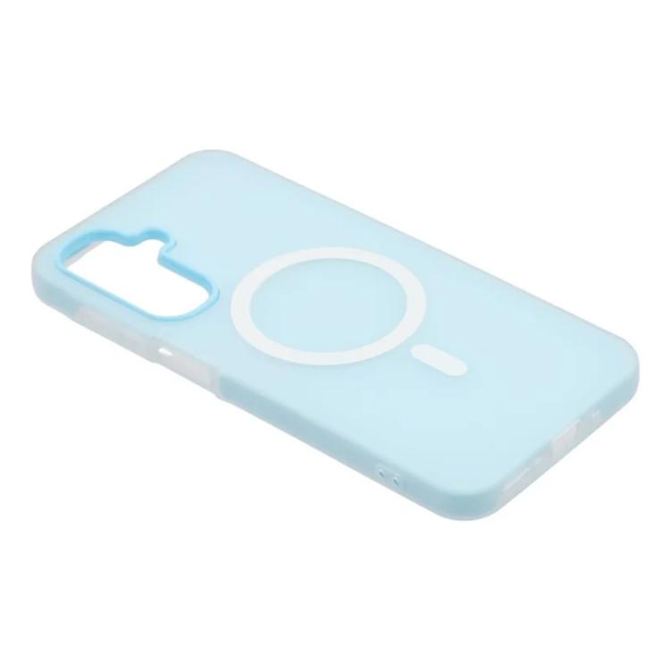 For Galaxy A17 5G / 4G WANLONFENG Macarons Matte Magnetic Phone Case with 2pcs Screen Films