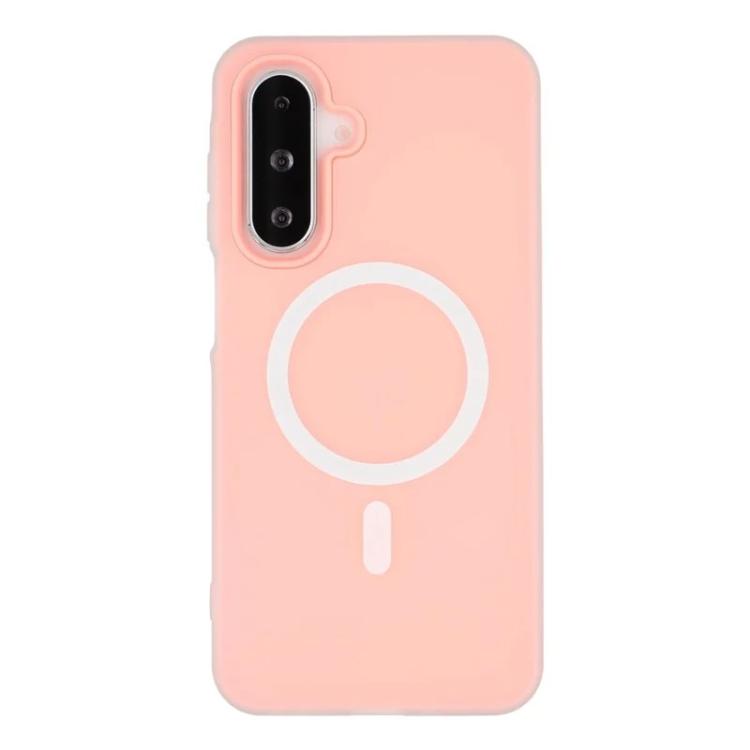 For Galaxy A26 5G WANLONFENG Macarons Matte Magnetic Phone Case with 2pcs Screen Films