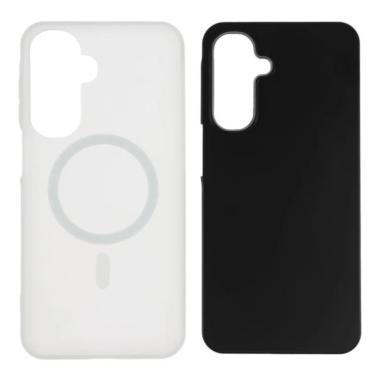 For Galaxy A26 5G WANLONFENG Macarons Matte Magnetic Phone Case with 2pcs Screen Films
