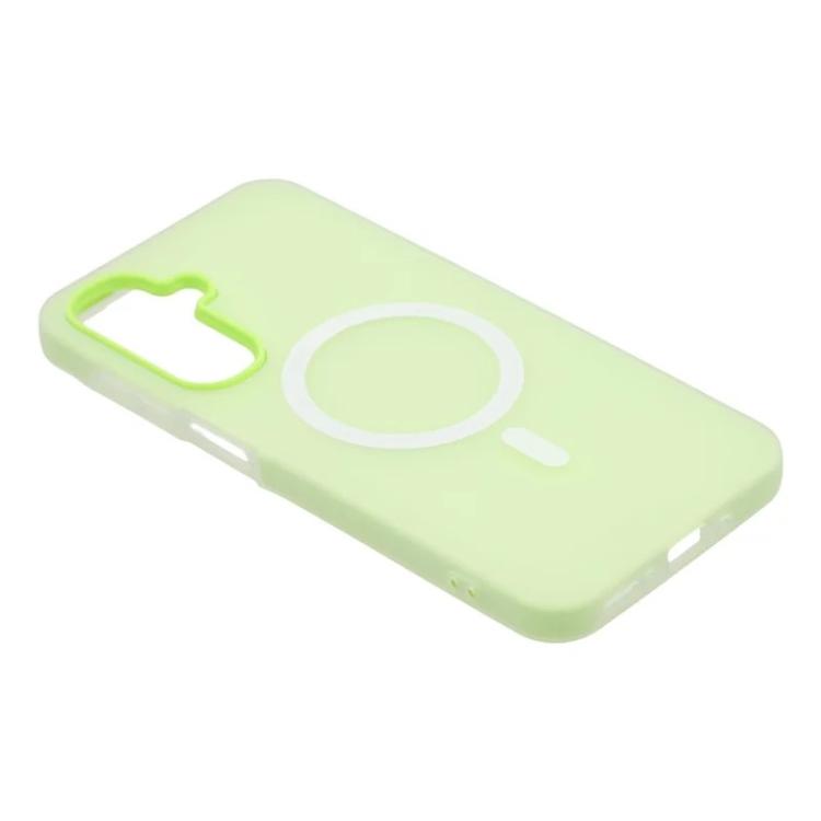 For Galaxy A26 5G WANLONFENG Macarons Matte Magnetic Phone Case with 2pcs Screen Films
