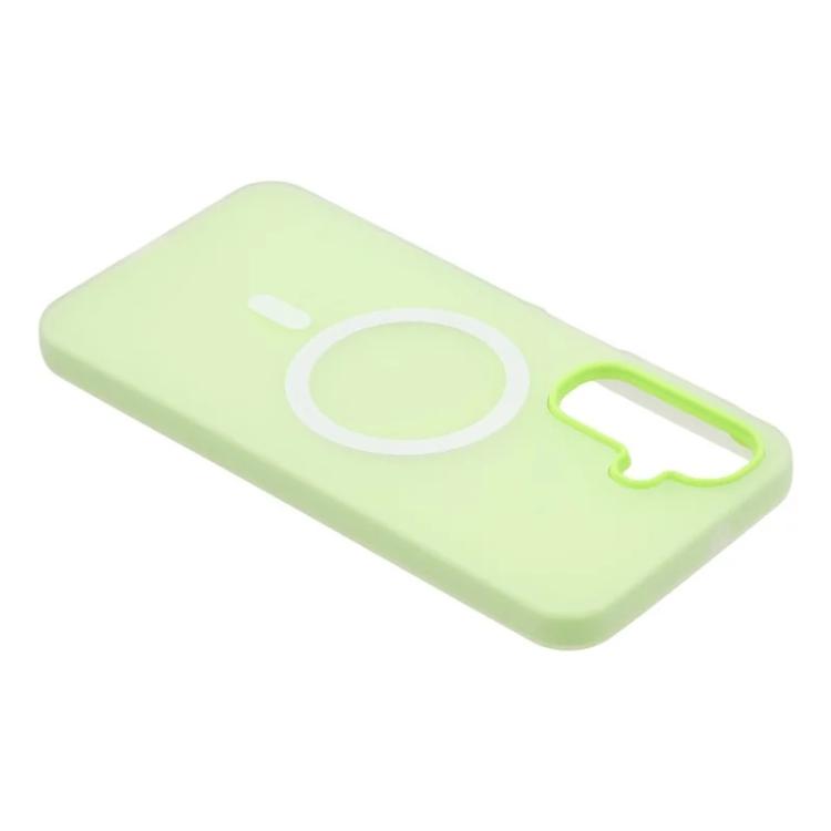 For Galaxy A26 5G WANLONFENG Macarons Matte Magnetic Phone Case with 2pcs Screen Films