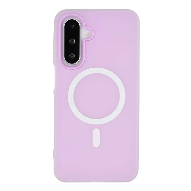 For Galaxy A26 5G WANLONFENG Macarons Matte Magnetic Phone Case with 2pcs Screen Films
