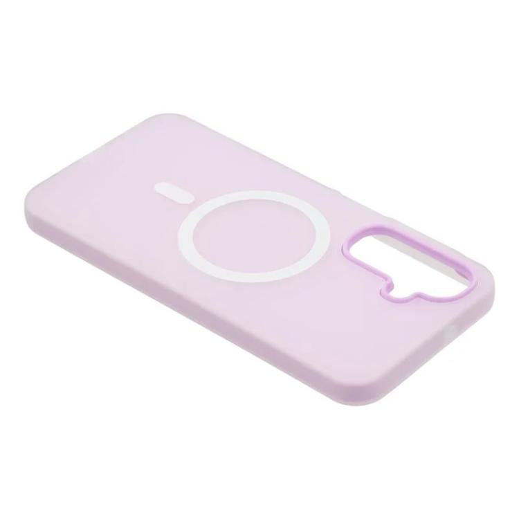 For Galaxy A26 5G WANLONFENG Macarons Matte Magnetic Phone Case with 2pcs Screen Films