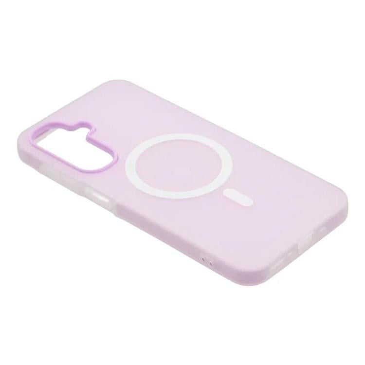 For Galaxy A26 5G WANLONFENG Macarons Matte Magnetic Phone Case with 2pcs Screen Films