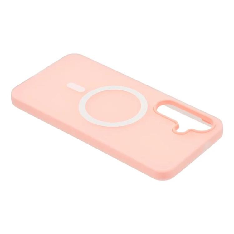 For Galaxy A35 5G WANLONFENG Macarons Matte Magnetic Phone Case with 2pcs Screen Films
