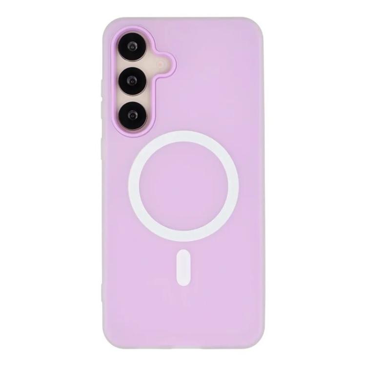 For Galaxy A35 5G WANLONFENG Macarons Matte Magnetic Phone Case with 2pcs Screen Films