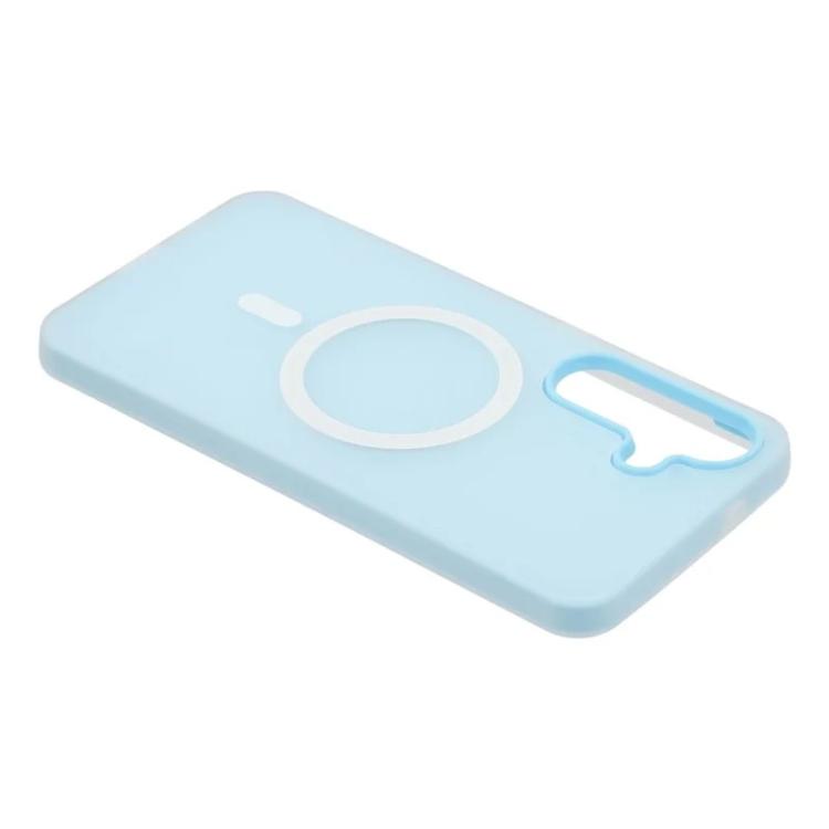For Galaxy A36 5G WANLONFENG Macarons Matte Magnetic Phone Case with 2pcs Screen Films