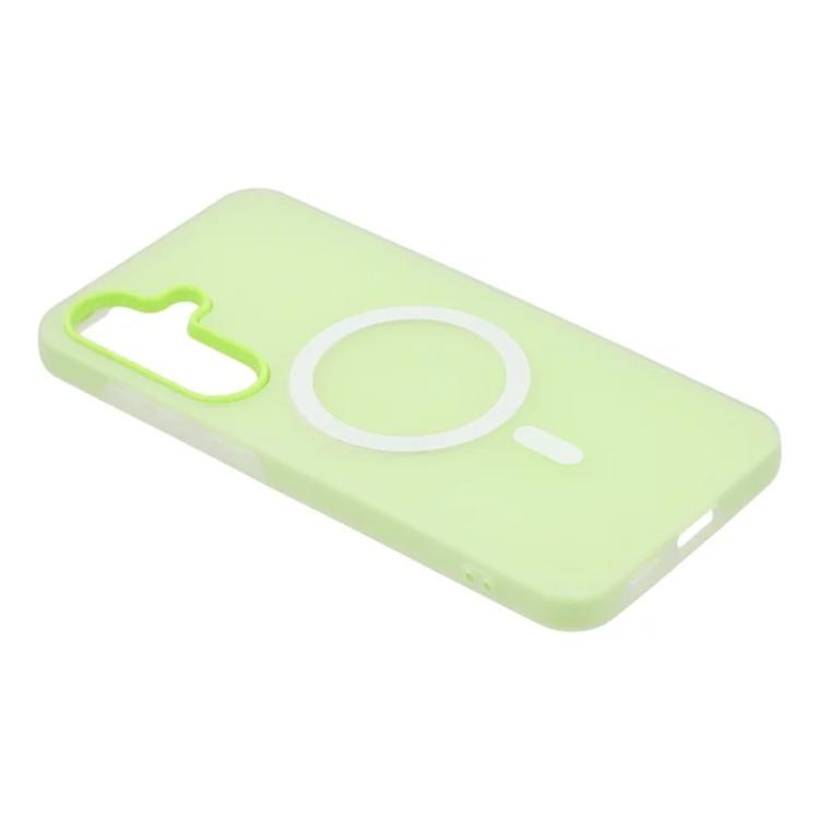 For Galaxy A36 5G WANLONFENG Macarons Matte Magnetic Phone Case with 2pcs Screen Films