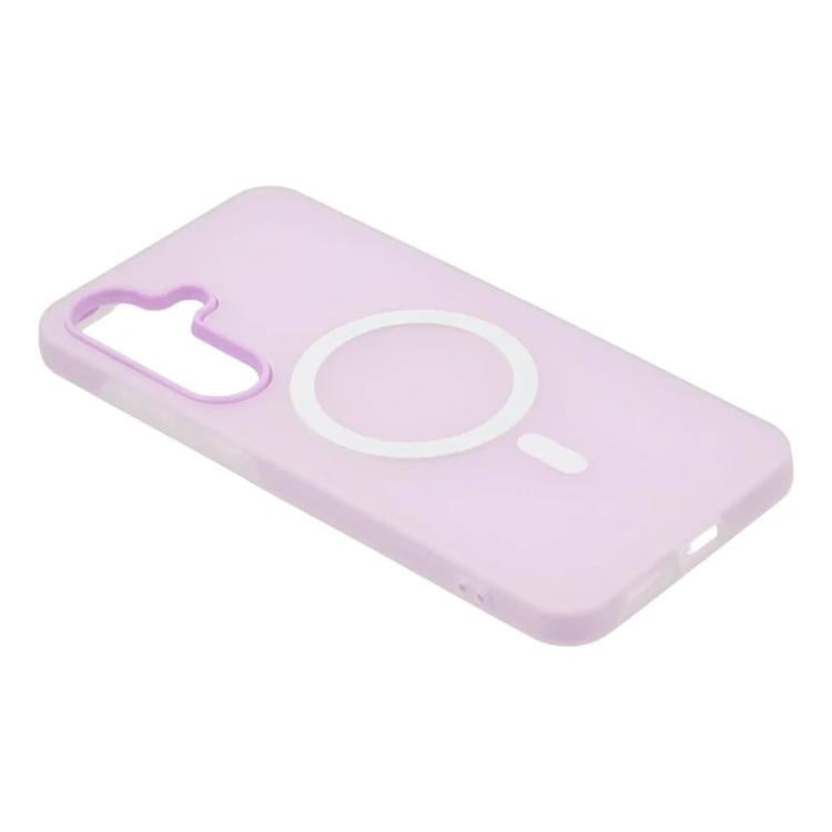 For Galaxy A36 5G WANLONFENG Macarons Matte Magnetic Phone Case with 2pcs Screen Films