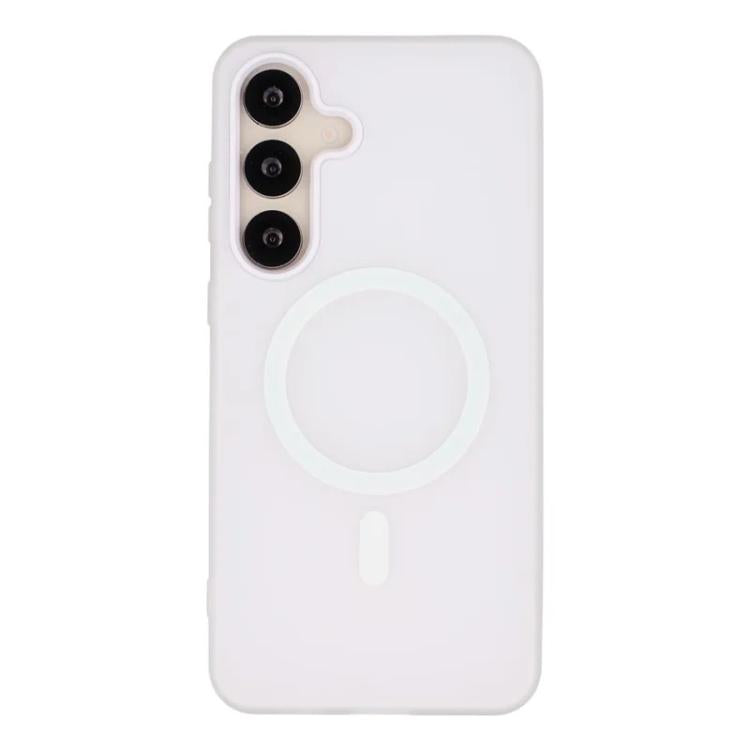 For Galaxy A55 5G WANLONFENG Macarons Matte Magnetic Phone Case with 2pcs Screen Films