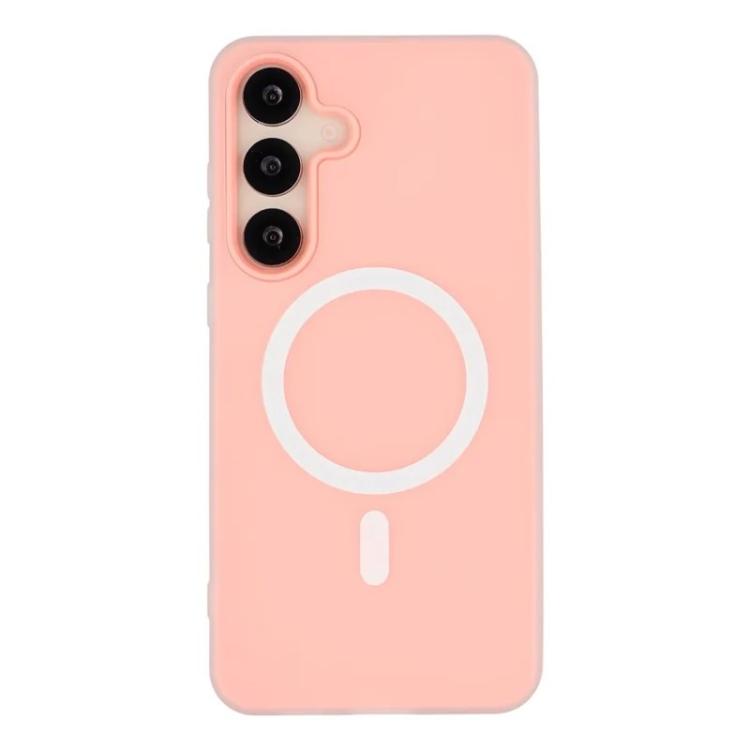 For Galaxy A56 5G WANLONFENG Macarons Matte Magnetic Phone Case with 2pcs Screen Films