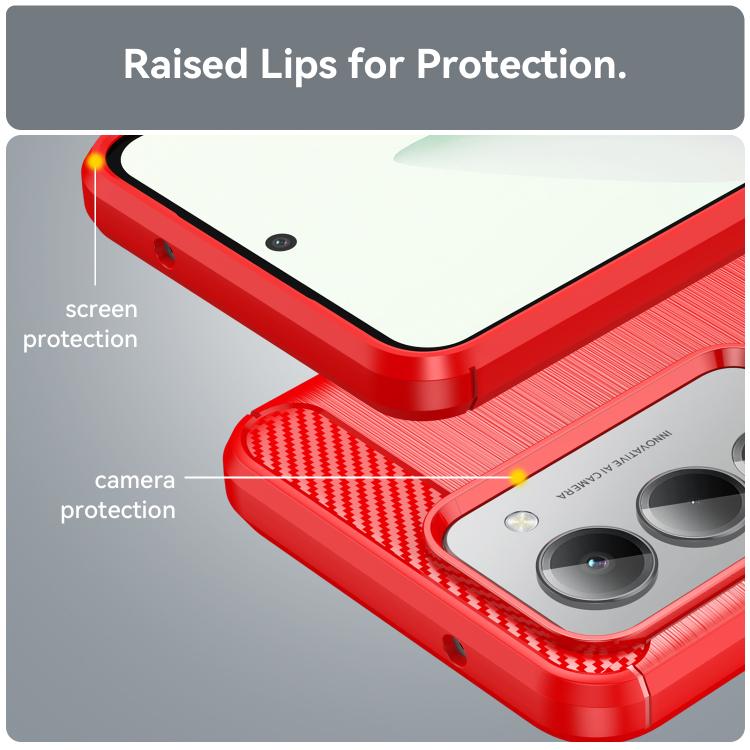 For Redmi 15 5G Global 169.5mm WANLONFENG Brushed Texture Shockproof TPU Phone Case with Screen Film