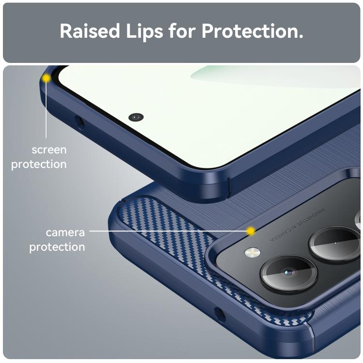 For Redmi 15 5G Global 169.5mm WANLONFENG Brushed Texture Shockproof TPU Phone Case with Screen Film