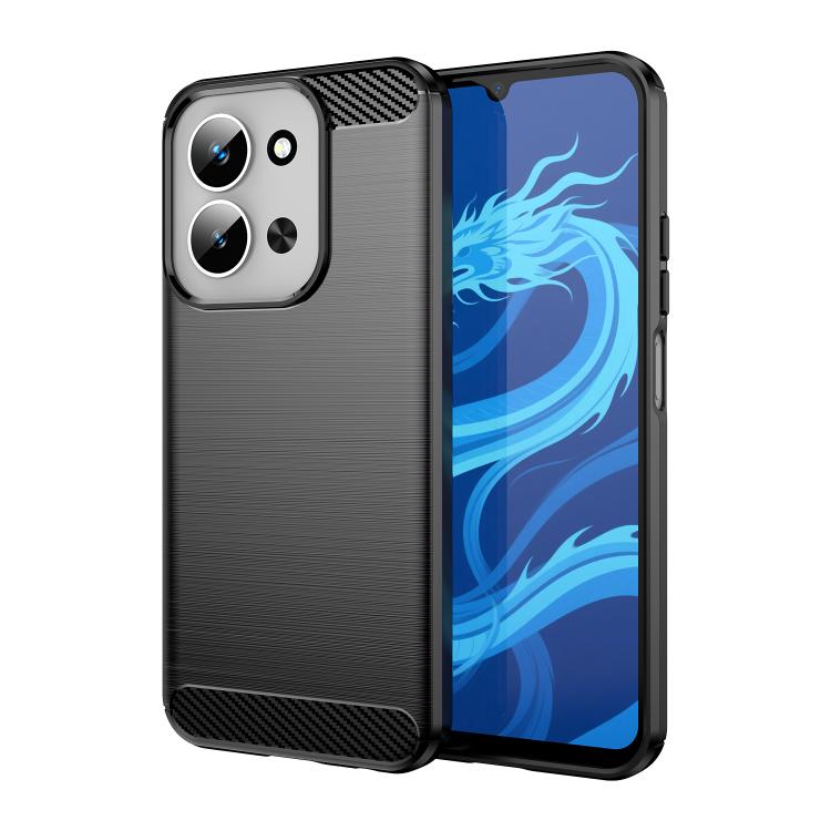 For Redmi 15C 5G / 4G EU 173mm WANLONFENG Brushed Texture Shockproof TPU Phone Case with Screen Film